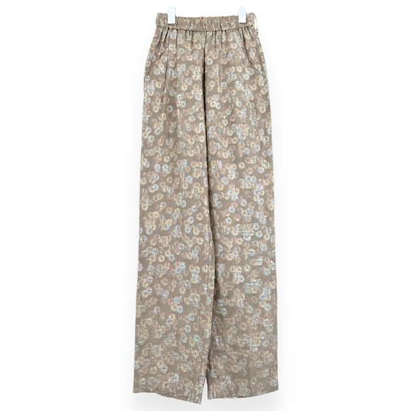 Forte Forte Pants - [relisted] NWT Forte Forte FW21 Gray Metallic Pastel Floral Pants